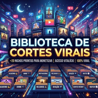 Biblioteca de cortes virais — grupo Telegram