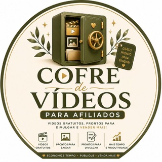 ✨ Cofre de Vídeos para Afiliados 🎥 Vídeos gratuitos, prontos para divulgar e vender mais! — grupo Telegram
