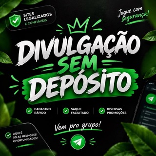 DIVULGAÇÃO SEM DEPÓSITO — grupo Telegram
