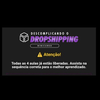 Descomplicando dropshipping — grupo Telegram