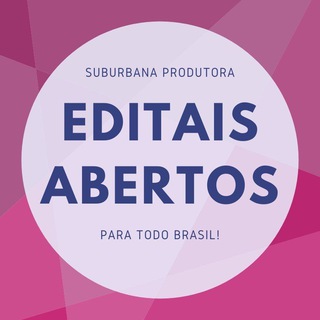 Editais Culturais Abertos — grupo Telegram